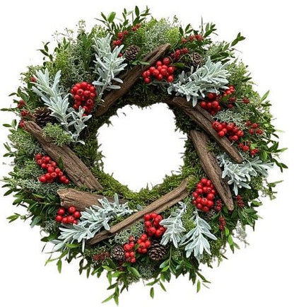 Moss & Berry Harvest Wreath - Florist London