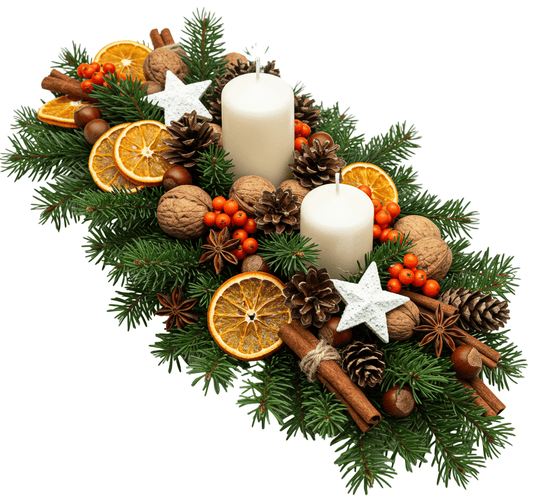Orange and Nuts Holiday Centerpices - Florist London