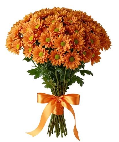 Orange Daisy Chrysanthemum Bouquet - Florist London