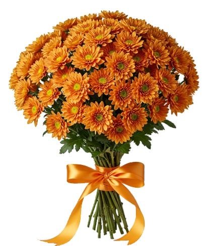 Orange Daisy Chrysanthemum Bouquet - Florist London