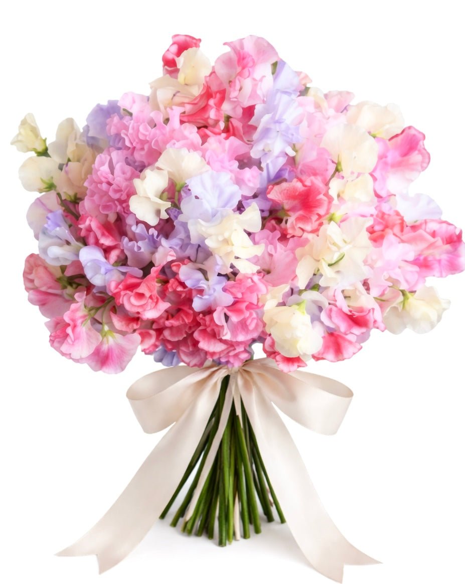 Pastel Sweet Pea Bouquet - Florist London