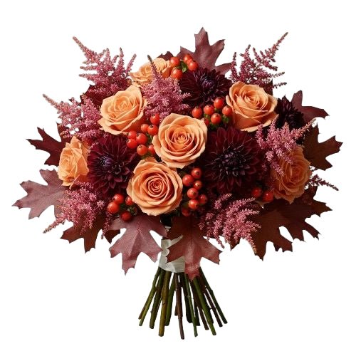 Peach Twilight Rose Glow Bouquet - Florist London