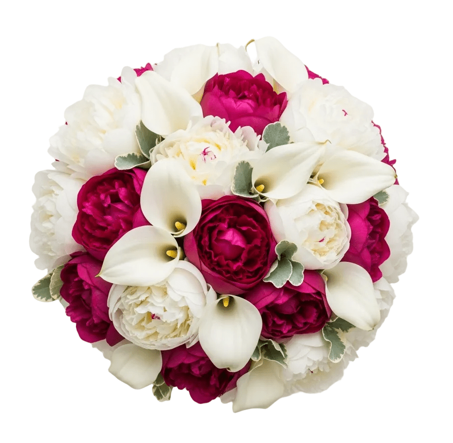 Peonies and Calla Lily Wedding Bouquet - Florist London