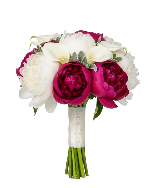 Peonies and Calla Lily Wedding Bouquet - Florist London