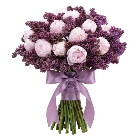 Peony & Lilac Symphony Bouquet - Florist London