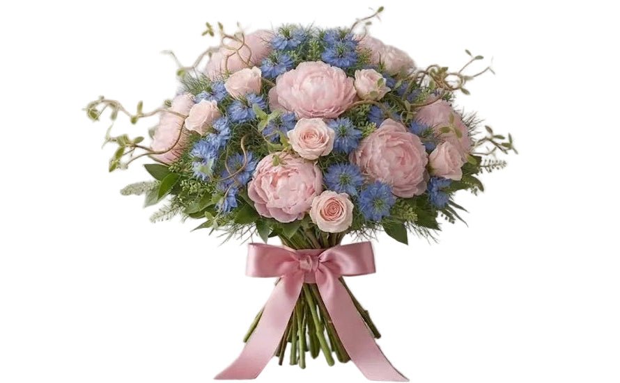 Pink and Blue Luxury Bouquet - Florist London