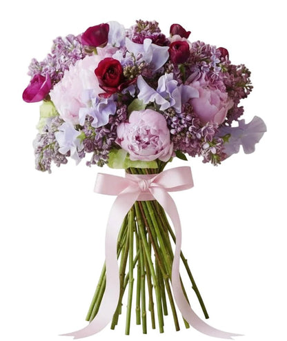 Pink and Lavender Bloom Harmony Premium Bouquet - Florist London