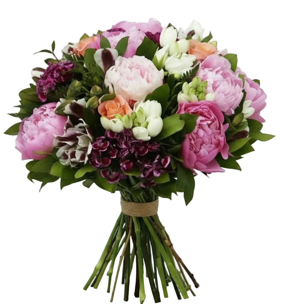 Pink and Peach Bouquet - Florist London