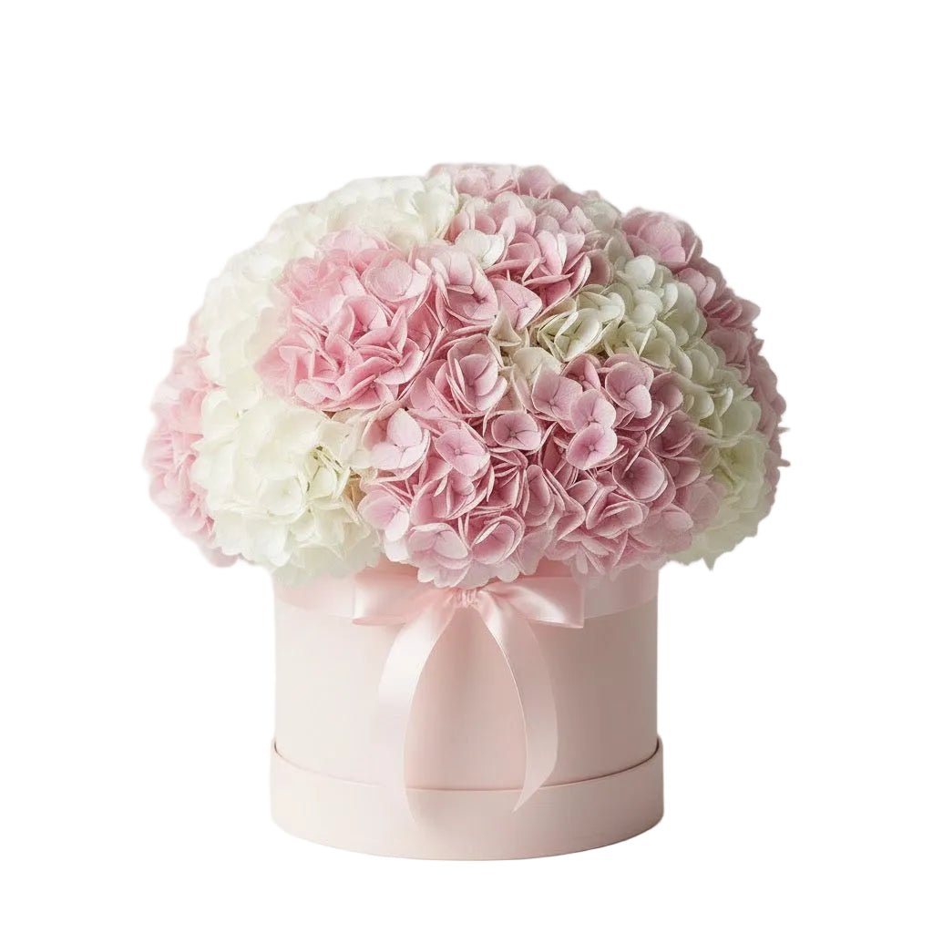 Pink and White Hydrangea Box - Florist London