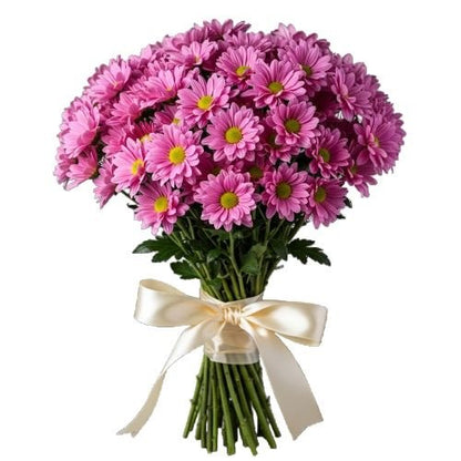 Pink Daisy Chrysanthemum Bouquet - Florist London
