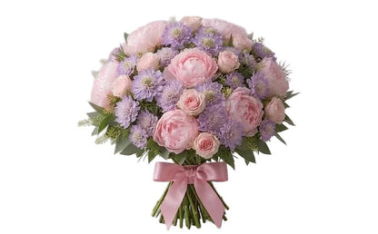 Pink Peonies and Scabiosa Gorgeous Bouquet - Florist London