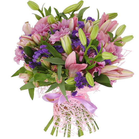 Pink Petal Garden Elegance Bouquet - Florist London