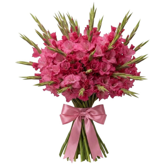 Premium Dark Pink Gladiolus Bouquet - Florist London
