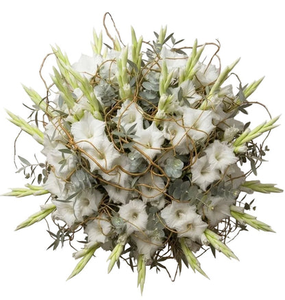 Premium Gladiolus Bouquet with Natural Willow - Florist London