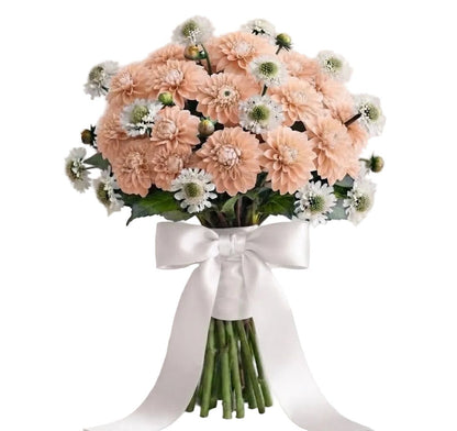Pretty Bouquet of Dahlia and Scabiosa - Florist London