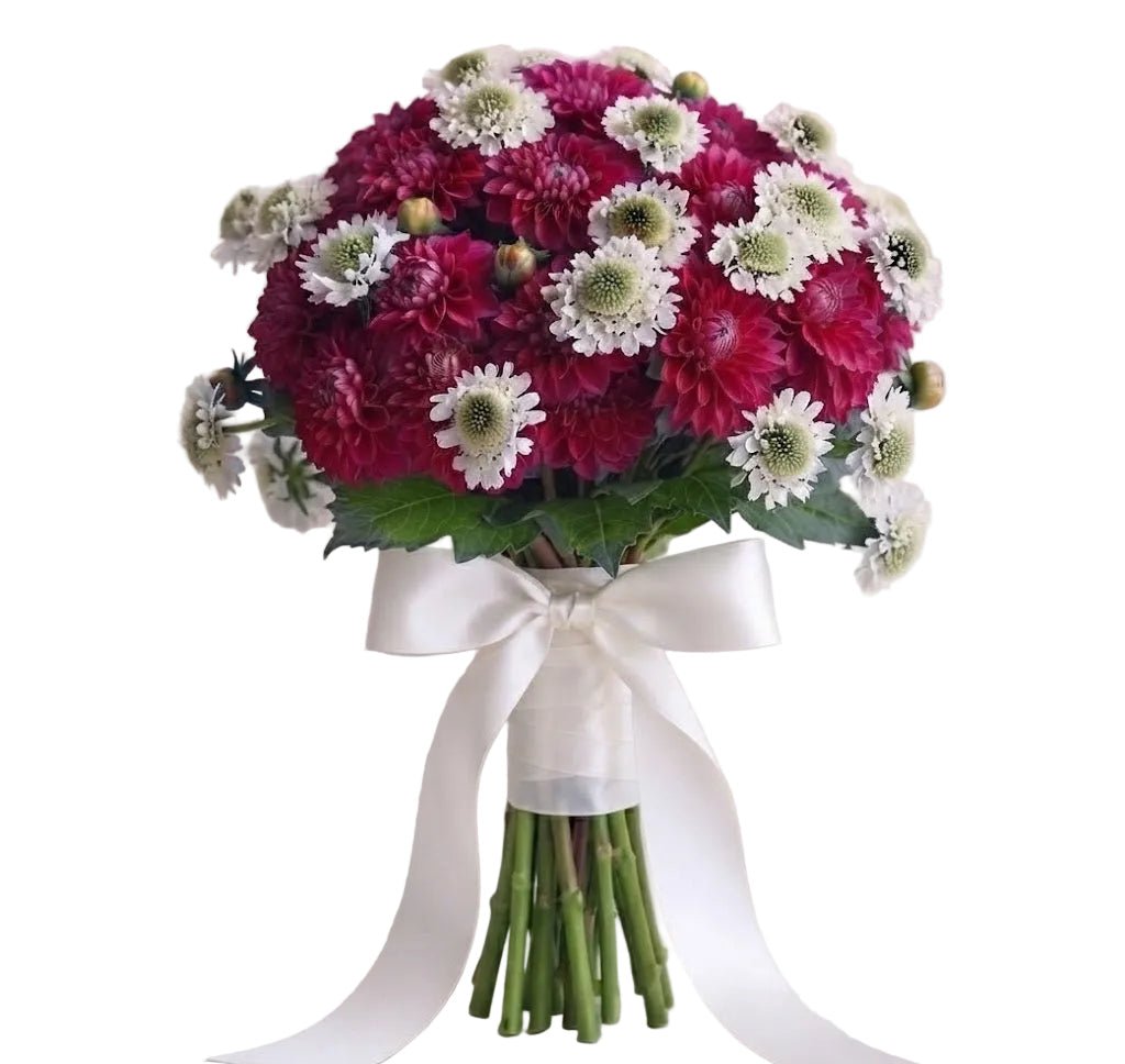 Pretty Bouquet of Dahlia and Scabiosa - Florist London