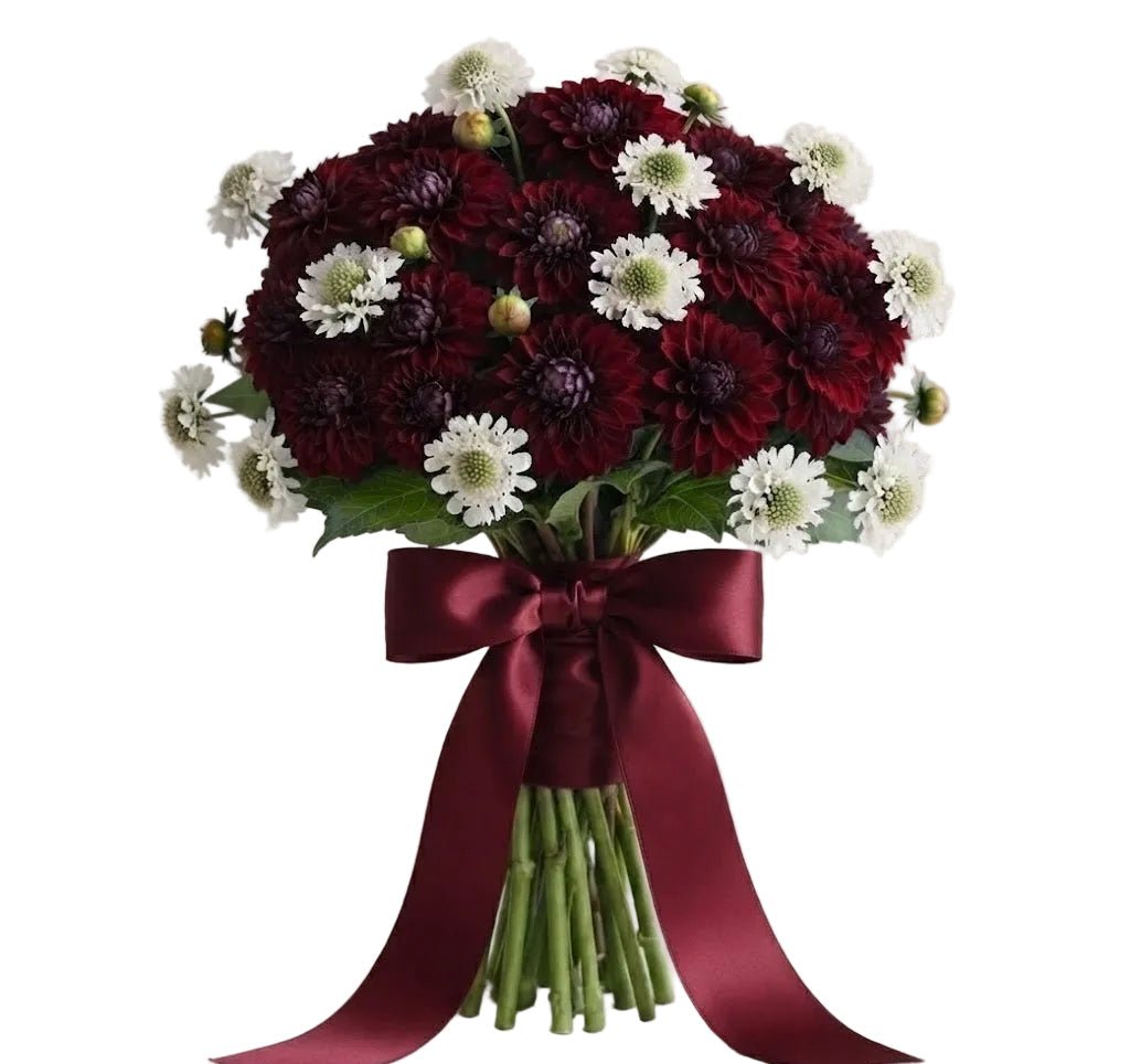 Pretty Bouquet of Dahlia and Scabiosa - Florist London