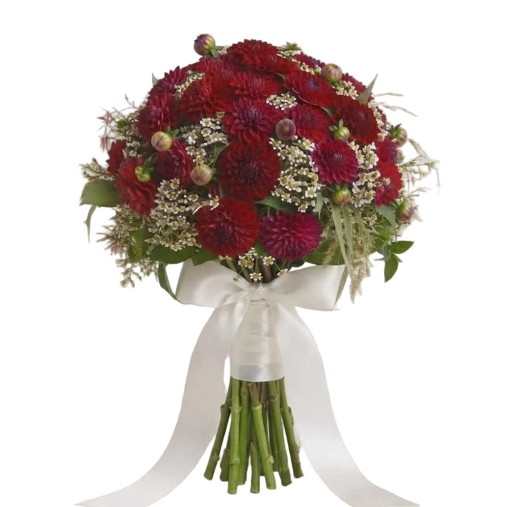 Pretty Bouquet of Dahlia with Daisy Tanacetum - Florist London