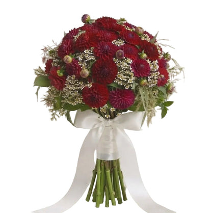 Pretty Bouquet of Dahlia with Daisy Tanacetum - Florist London