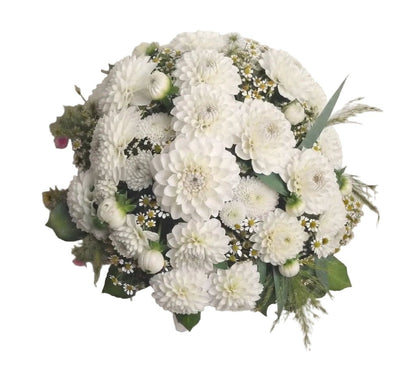 Pretty Bouquet of Dahlia with Daisy Tanacetum - Florist London