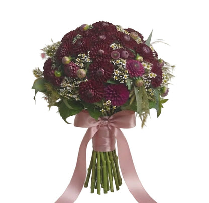 Pretty Bouquet of Dahlia with Daisy Tanacetum - Florist London