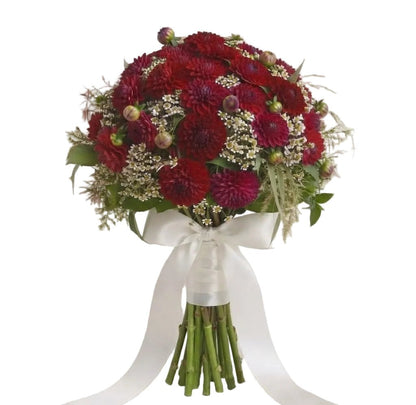 Pretty Bouquet of Dahlia with Daisy Tanacetum - Florist London