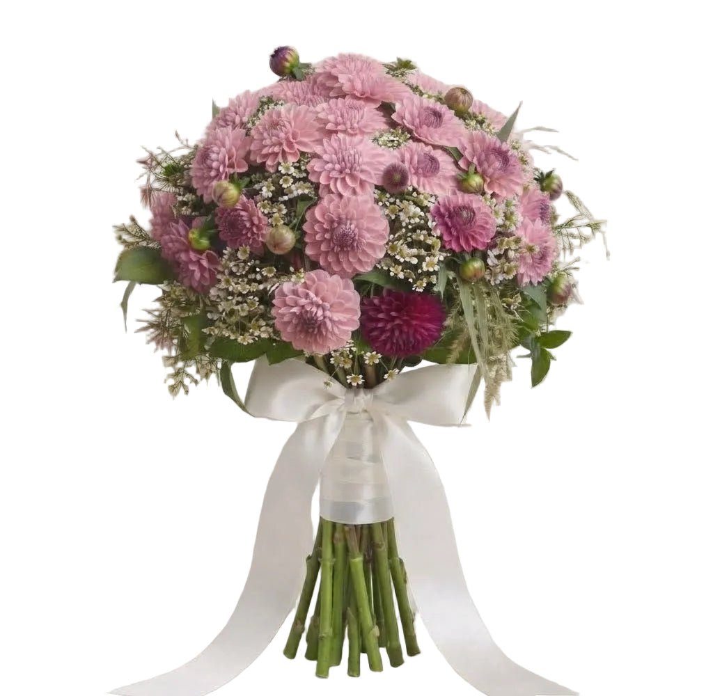 Pretty Bouquet of Dahlia with Daisy Tanacetum - Florist London