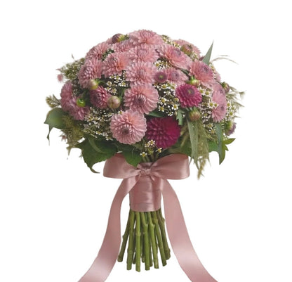 Pretty Bouquet of Dahlia with Daisy Tanacetum - Florist London
