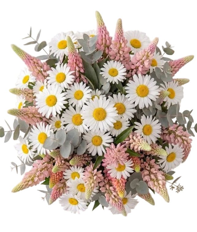 Pretty Bouquet of Daisies and Lupinus - Florist London