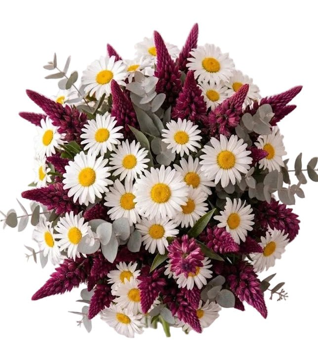 Pretty Bouquet of Daisies and Lupinus - Florist London