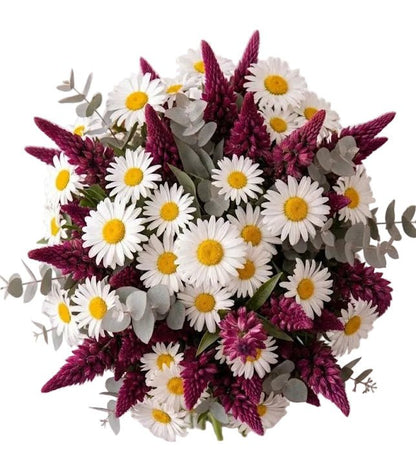 Pretty Bouquet of Daisies and Lupinus - Florist London