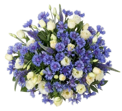 Pretty Bouquet of Lisianthus and Cornflower - Florist London