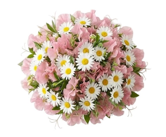 Pretty Bouquet of Sweet Peas and Daisy - Florist London
