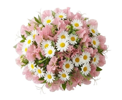 Pretty Bouquet of Sweet Peas and Daisy - Florist London