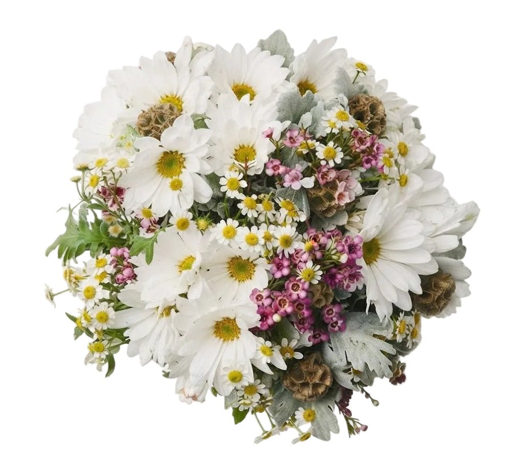 Pretty Daisy with Wax Flowers Bouquet - Florist London