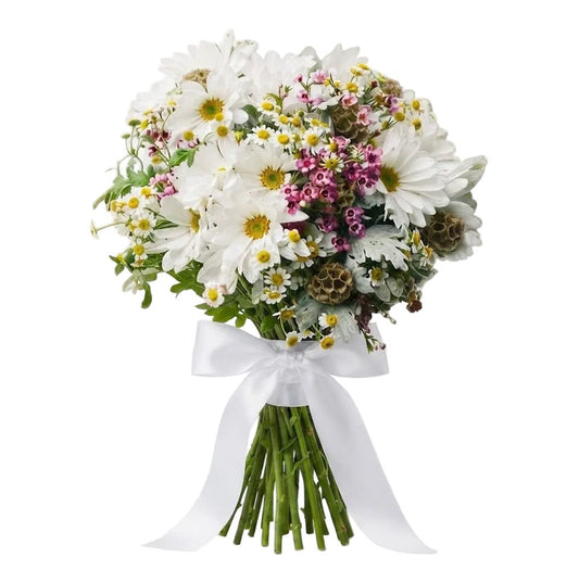 Pretty Daisy with Wax Flowers Bouquet - Florist London