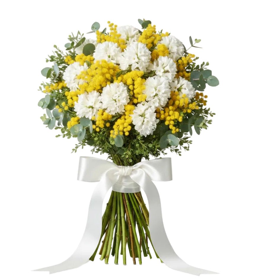 Pretty Hyacinth and Mimosa Bouquet - Florist London