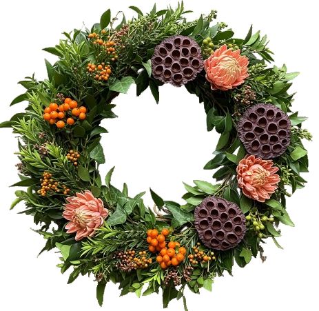 Protea Luxury Autumn Wreath