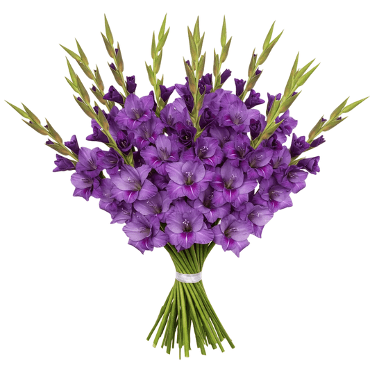 Purple Gladiolus Bouquet - Florist London