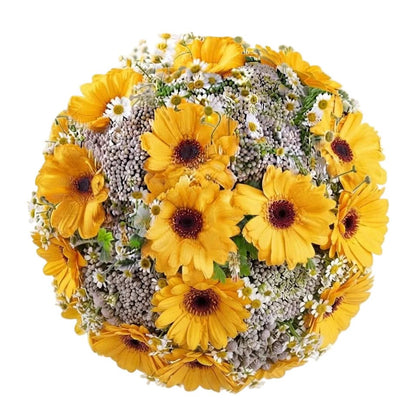 Rice Flowers and Daisy Bouquet - Florist London