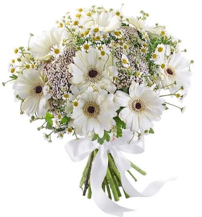 Rice Flowers and Daisy Bouquet - Florist London