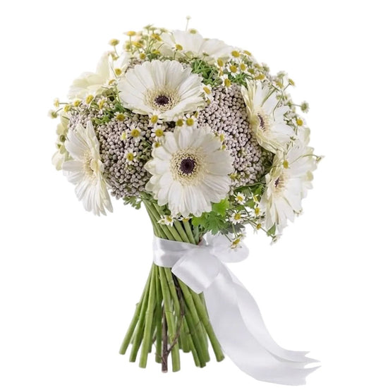 Rice Flowers and Daisy Bouquet - Florist London