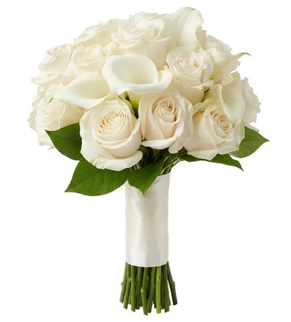 Roses and Calla Lily Wedding Bouquet - Florist London