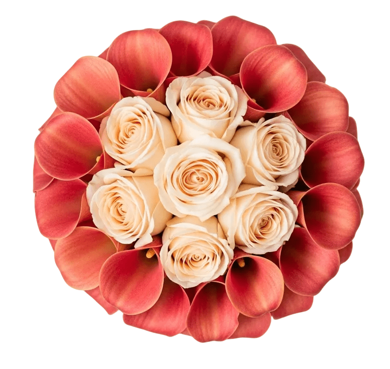 Roses and Calla Wedding Bouquet - Florist London