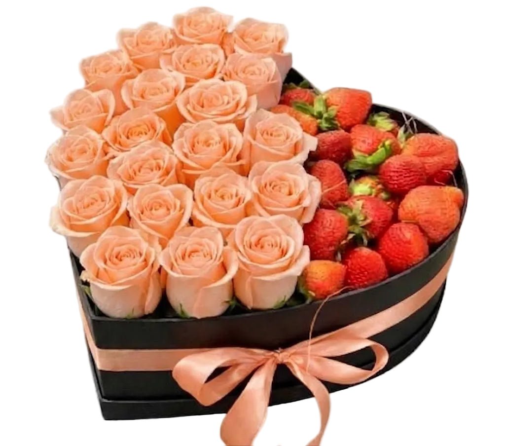 Roses and Strawberries Box - Florist London
