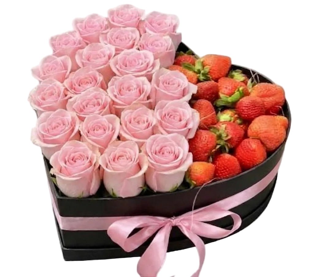 Roses and Strawberries Box - Florist London