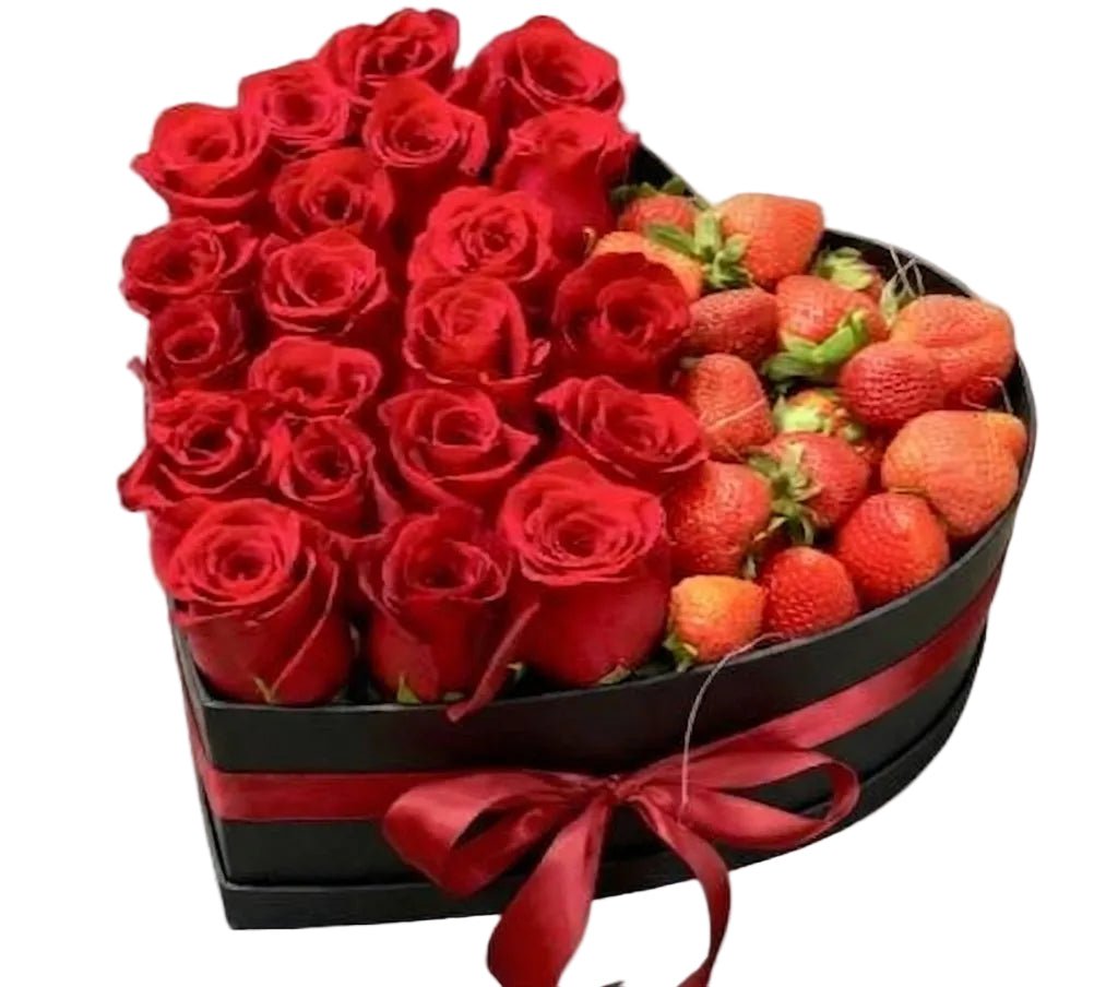 Roses and Strawberries Box - Florist London
