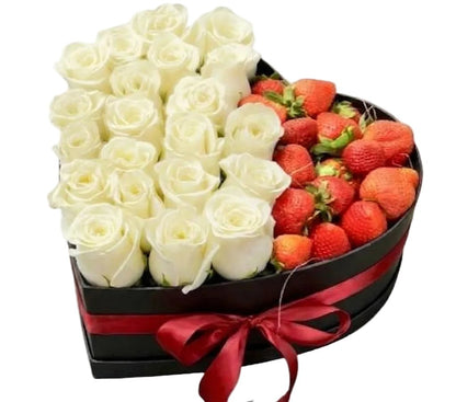 Roses and Strawberries Box - Florist London