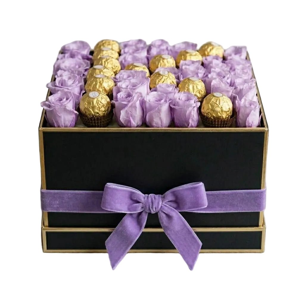 Roses with Chocolate Letter Box - Florist London