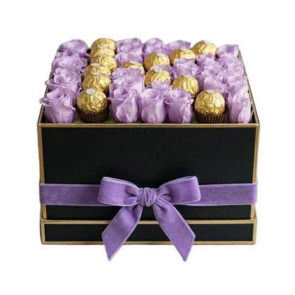 Roses with Chocolate Letter Box - Florist London